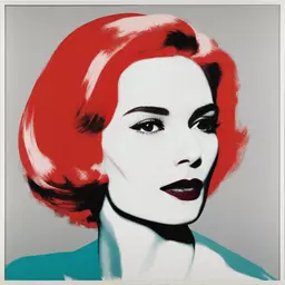 portrait of a woman by Andy Warhol