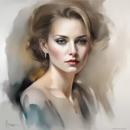 portrait of a woman by Anna Razumovskaya