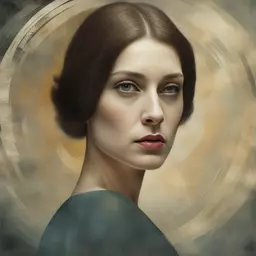 portrait of a woman by Anna and Elena Balbusso