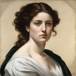 portrait of a woman by Anne-Louis Girodet