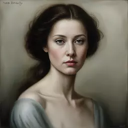 portrait of a woman by Anne Dewailly