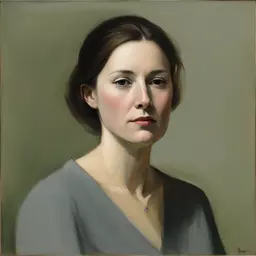 portrait of a woman by Anne Packard