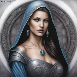 portrait of a woman by Anne Stokes