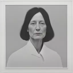 portrait of a woman by Anne Truitt
