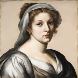 portrait of a woman by Annibale Carracci