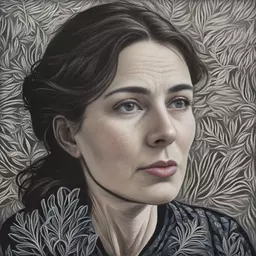 portrait of a woman by Annie Soudain