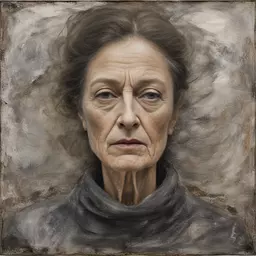 portrait of a woman by Anselm Kiefer