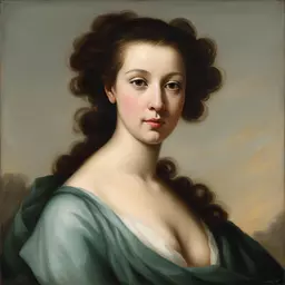 portrait of a woman by Anton Raphael Mengs