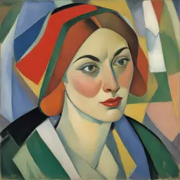 portrait of a woman by Aristarkh Lentulov