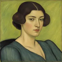 portrait of a woman by Aristide Maillol