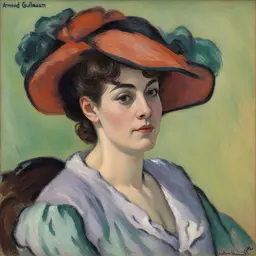 portrait of a woman by Armand Guillaumin