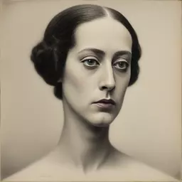 portrait of a woman by Arnold Schoenberg