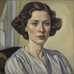portrait of a woman by Arthur Lismer