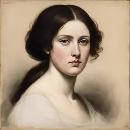 portrait of a woman by Ary Scheffer