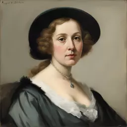 portrait of a woman by August von Pettenkofen