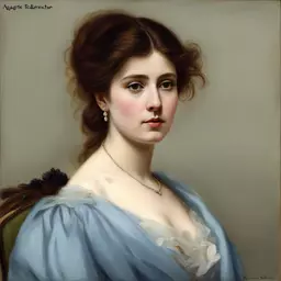 portrait of a woman by Auguste Toulmouche