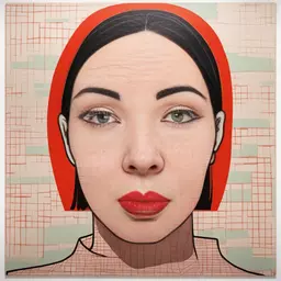 portrait of a woman by Barry McGee