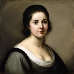 portrait of a woman by Bartolome Esteban Murillo