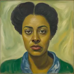 portrait of a woman by Beauford Delaney