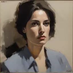 portrait of a woman by Ben Aronson