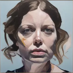 portrait of a woman by Ben Quilty