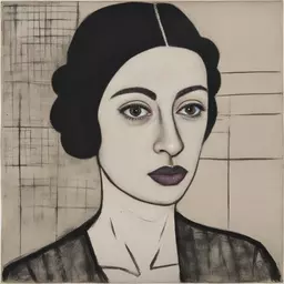 portrait of a woman by Ben Shahn