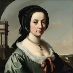 portrait of a woman by Bernardo Bellotto