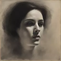 portrait of a woman by Bill Jacklin