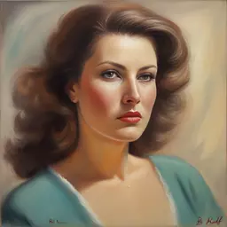 portrait of a woman by Bill Medcalf