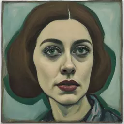 portrait of a woman by Billy Childish