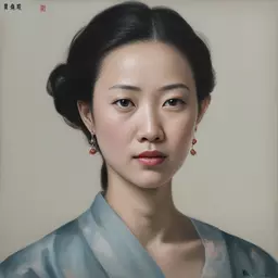 portrait of a woman by Bo Chen
