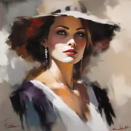portrait of a woman by Brent Heighton