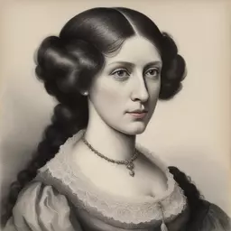 portrait of a woman by Brothers Grimm
