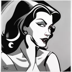 portrait of a woman by Bruce Timm