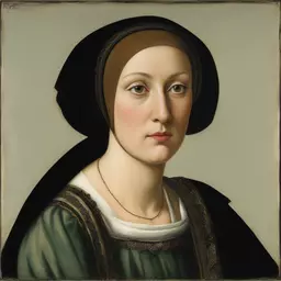 portrait of a woman by Cagnaccio Di San Pietro