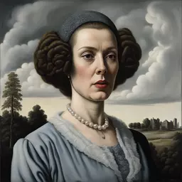 portrait of a woman by Carel Willink