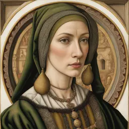 portrait of a woman by Carlo Crivelli