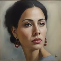 portrait of a woman by Carmen Saldana