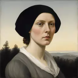 portrait of a woman by Caspar David Friedrich