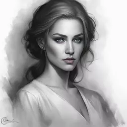 portrait of a woman by Charlie Bowater
