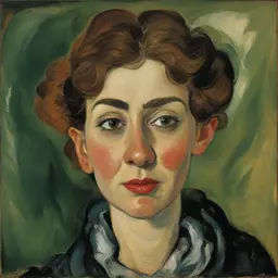 portrait of a woman by Chaïm Soutine
