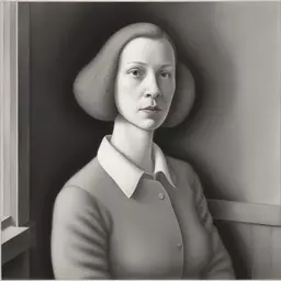 portrait of a woman by Chris Van Allsburg