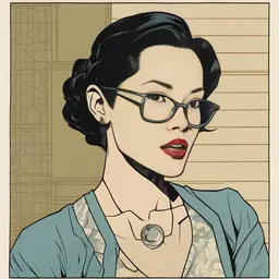 portrait of a woman by Cliff Chiang