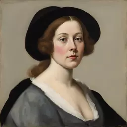 portrait of a woman by Clovis Trouille