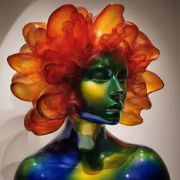 portrait of a woman by Dale Chihuly