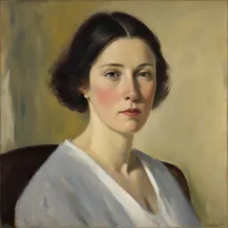 portrait of a woman by Daniel Garber