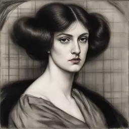 portrait of a woman by Dante Gabriel Rossetti
