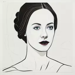 portrait of a woman by David Aja