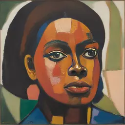 portrait of a woman by David Driskell