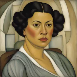 portrait of a woman by Diego Rivera